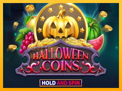 Fíor spleodar i meaisín sliotán Halloween Coins Hold and Spin