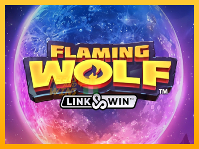 Fíor spleodar i meaisín sliotán Flaming Wolf Link & Win