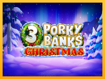 Fíor spleodar i meaisín sliotán 3 Porky Banks Christmas