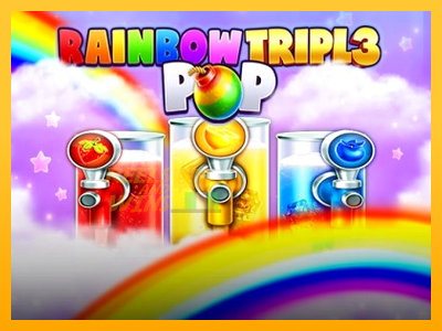 Fíor spleodar i meaisín sliotán Rainbow Triple Pop